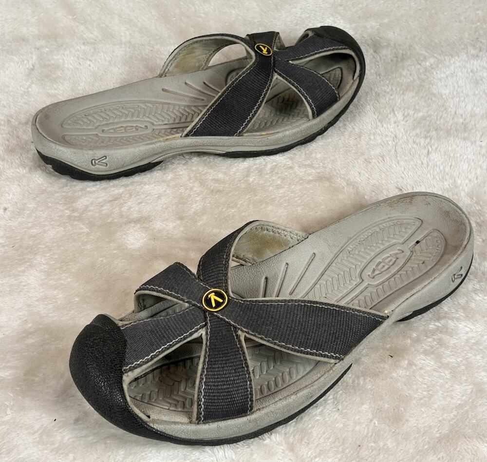 Keen Bali TG Slide Sandals Women 8 Grey Slip On Outdoor Casual 1010991